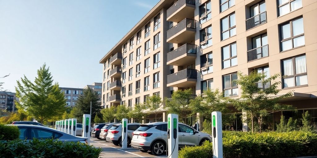 where are the apartment buildings with ev charging | AMPPAL