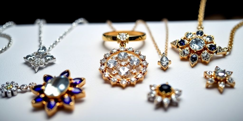 Bijoux personnalisés mettant en valeur des tendances de mode actuelles.