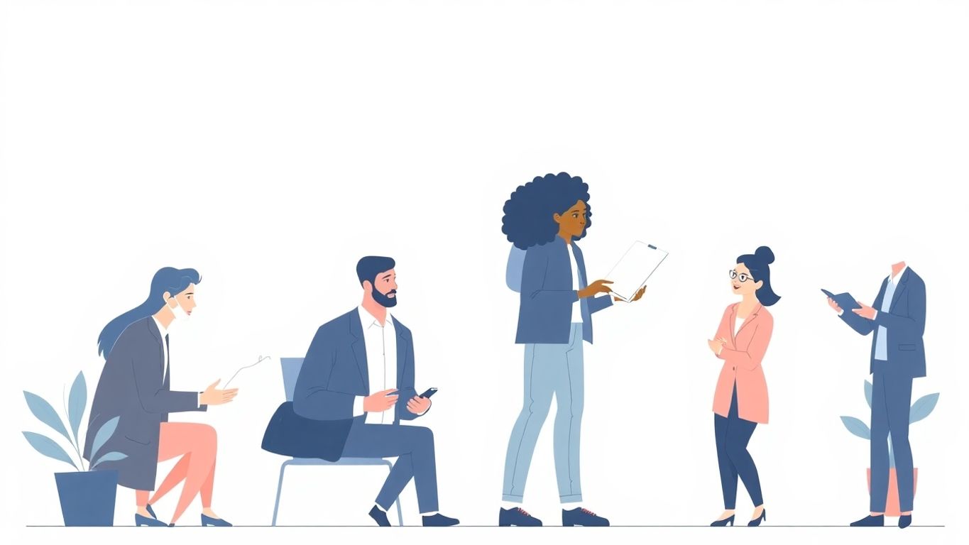 Illustrasjon av småbedrifter og offentlige kontrakter