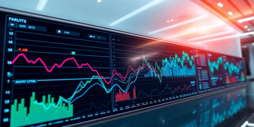 Dashboard with flowing data streams depicting efficiency.