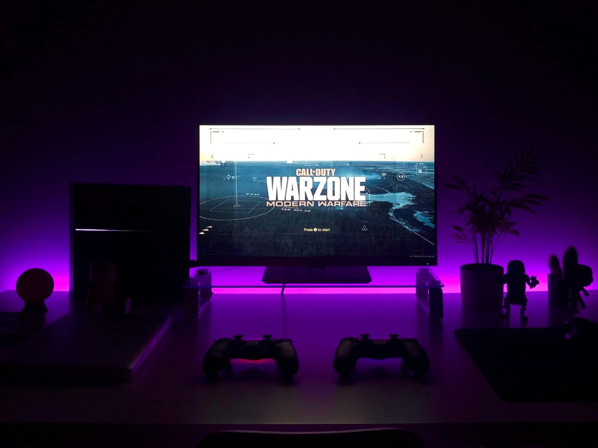 uma tela de computador com um videogame