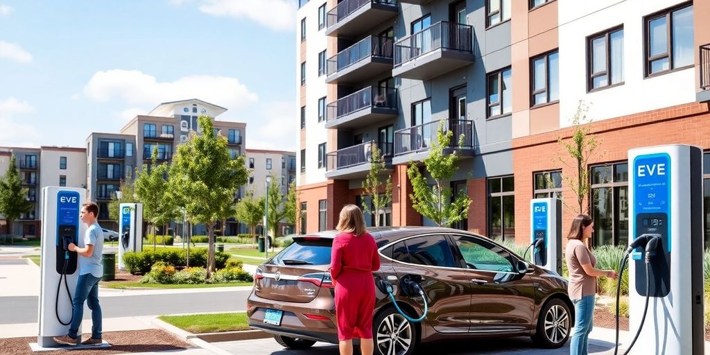 how have many apartment complexes delt with ev charging | AMPPAL