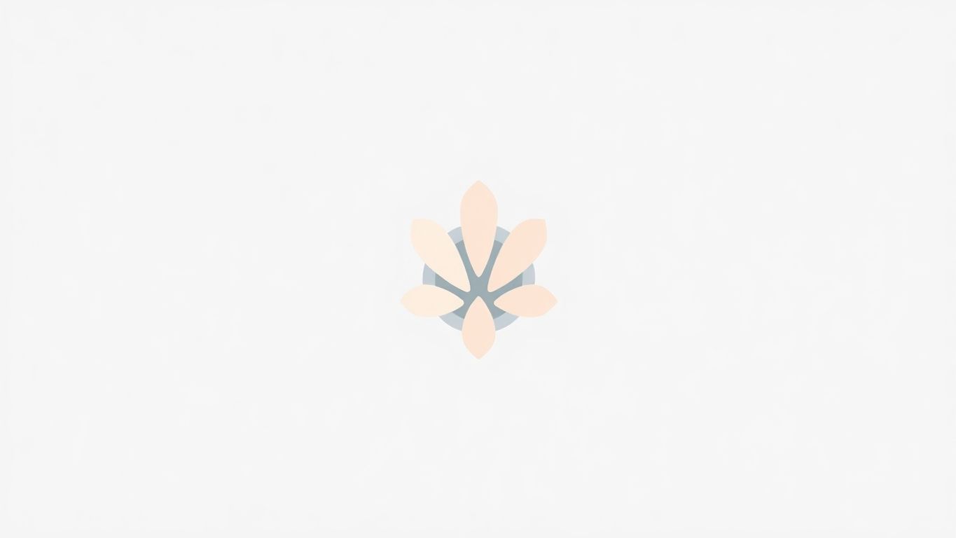 Moderne logo design illustrasjon med myke farger.