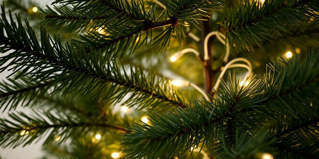 Realistisch aussehender künstlicher Weihnachtsbaum