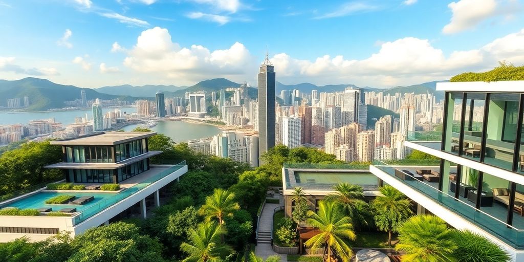 Luxurious Airbnb rental with modern design in Hong Kong.