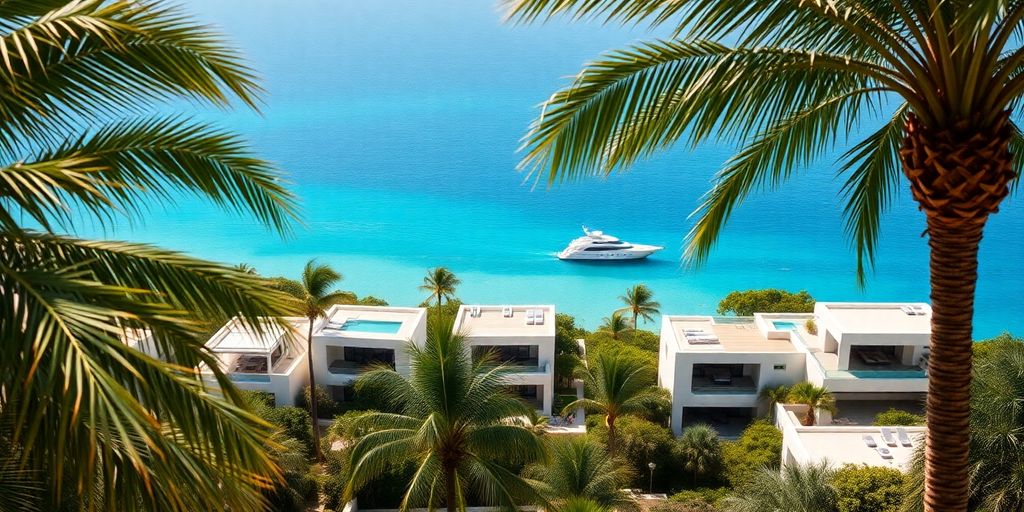 Luxury Phuket villas, blue sky