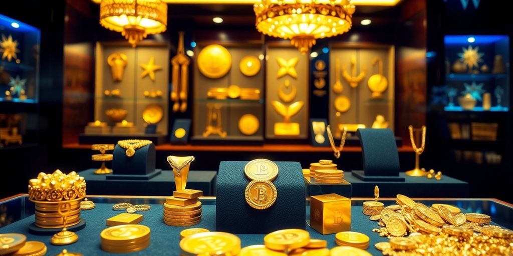 Pièces d'or et bijoux en vente à Grenoble.