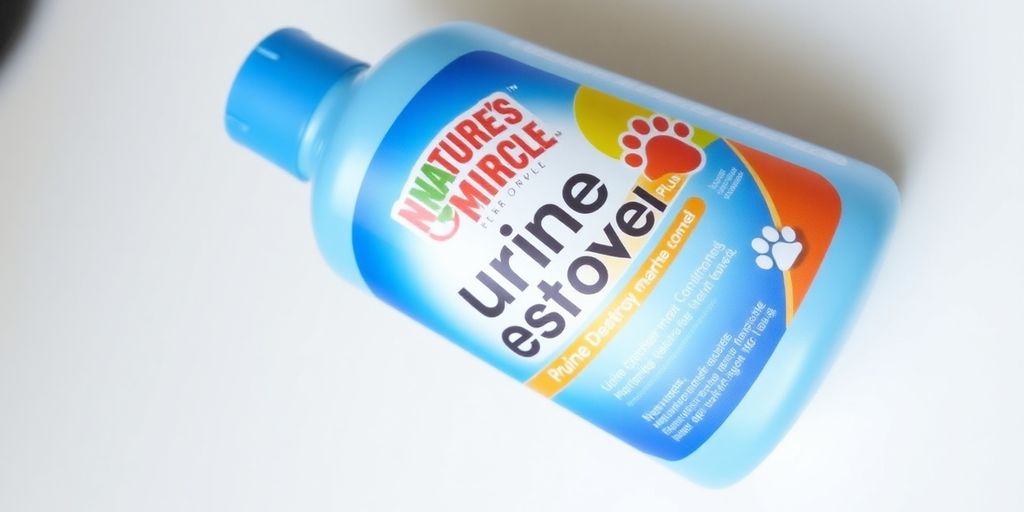 Nature's Miracle Urine Destroyer Plus bottle.