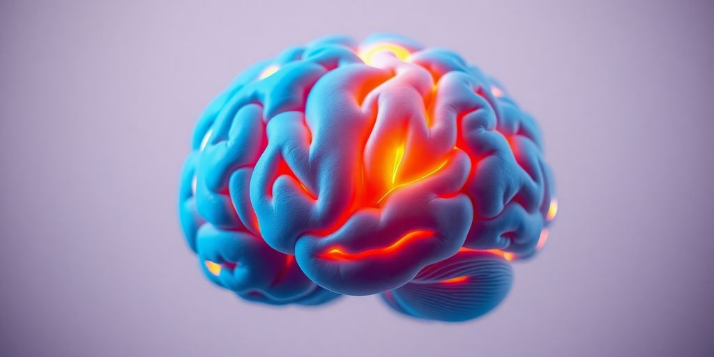 Close-up of a brain highlighting the hippocampus region.