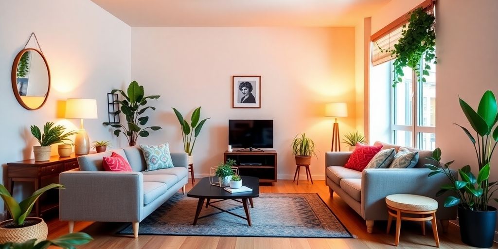 Bien locatif moderne avec un salon élégant