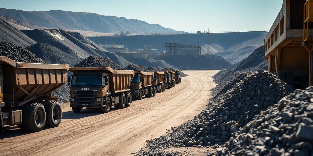 Gold mining logistics: transport and storage