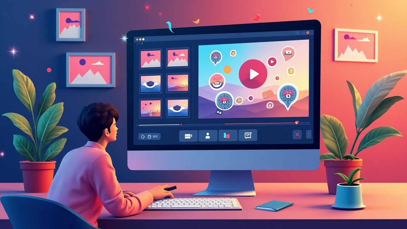 Capsule video creation interface with editing tools and clips.