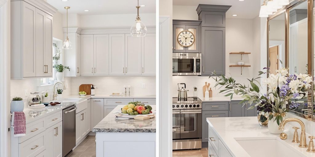 Modern kitchen and bathroom remodel in Washington DC.