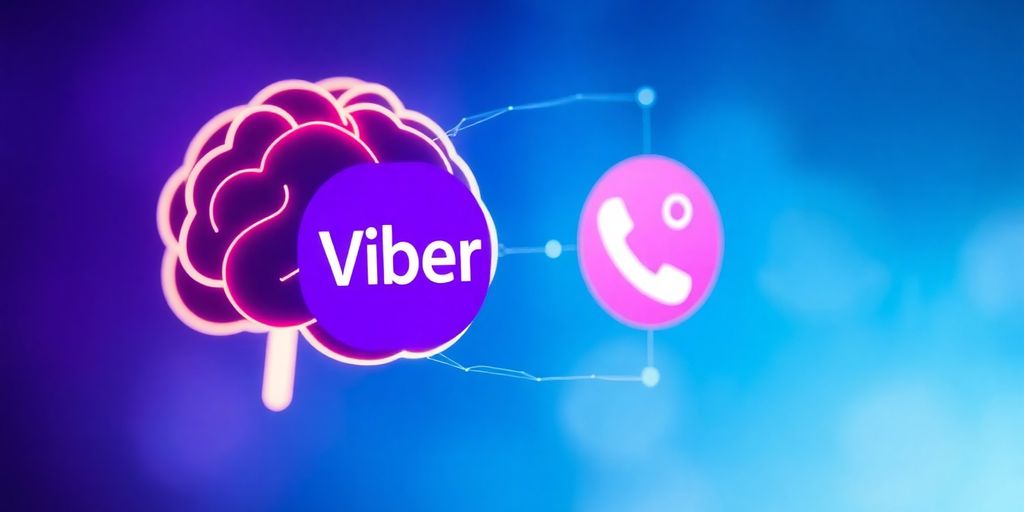 AI i Viber logotipi sijaju u digitalnom prostoru.