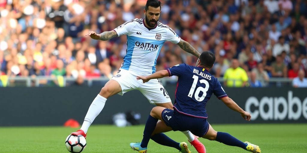 Dani Alves in action during a soccer match.