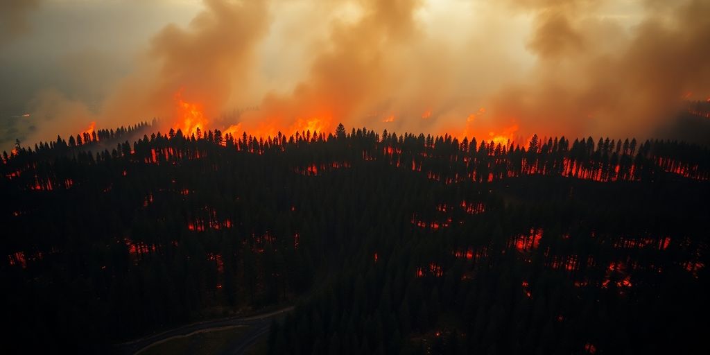 Incendies dévastateurs en Espagne en 2025.