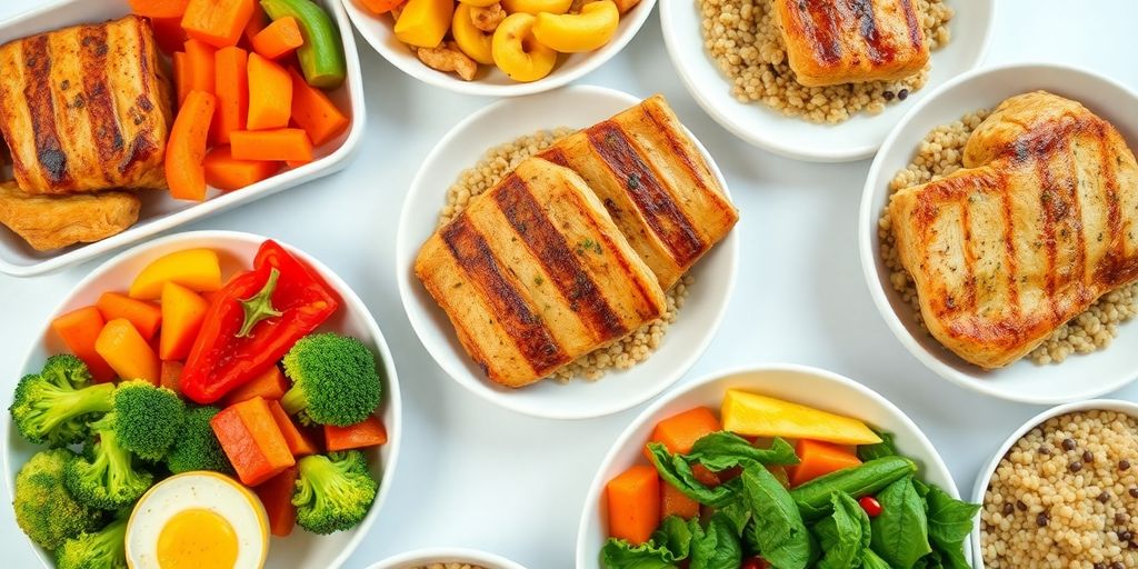 Nutritious, colorful meals for healthy weight loss.