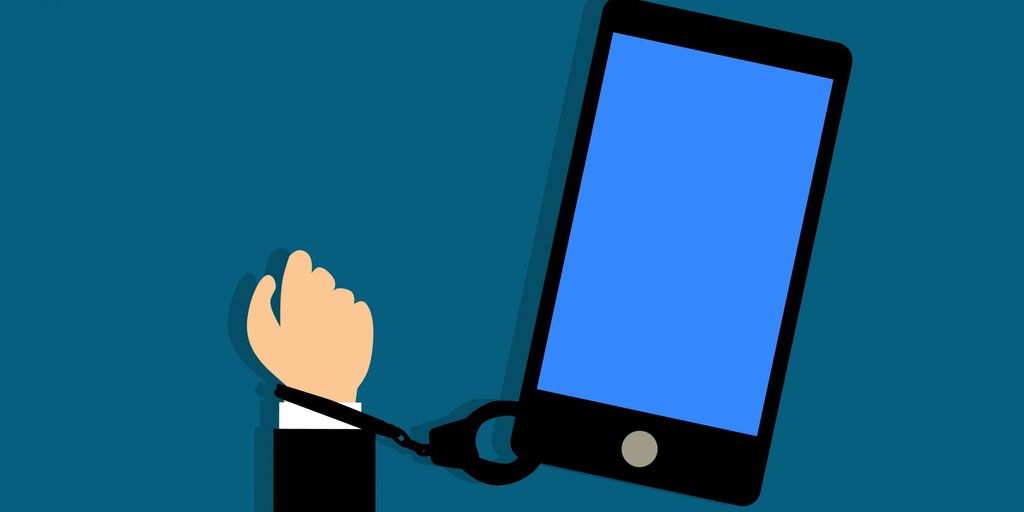 people using smartphones for social media and online shopping futuristic city background