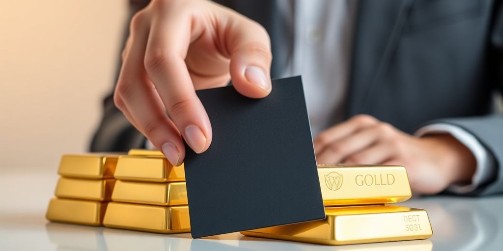 Lingots d'or et portefeuille