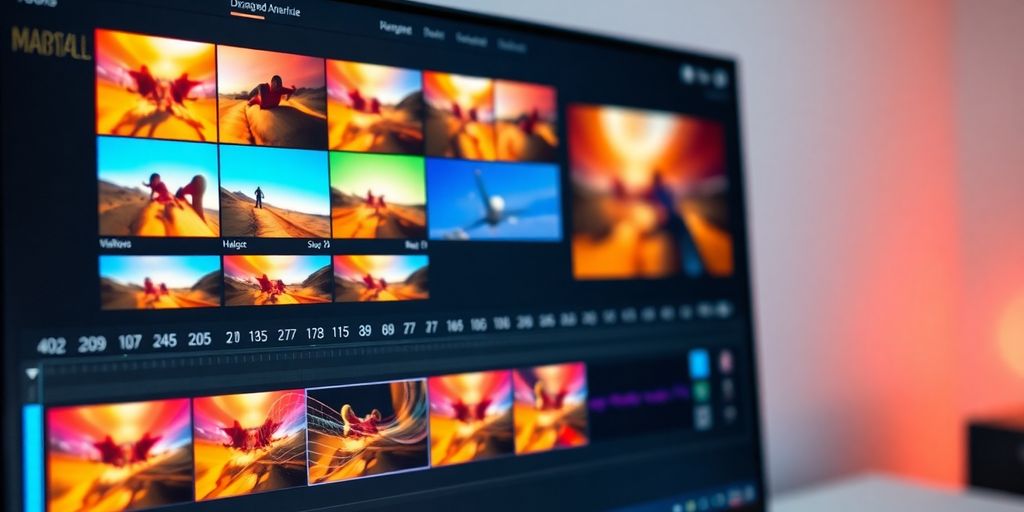Interface de edição de vídeo Adobe Firefly com IA.