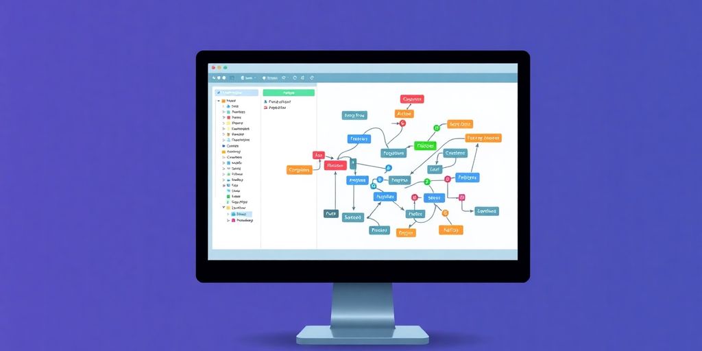 Database schema illustration with project components.
