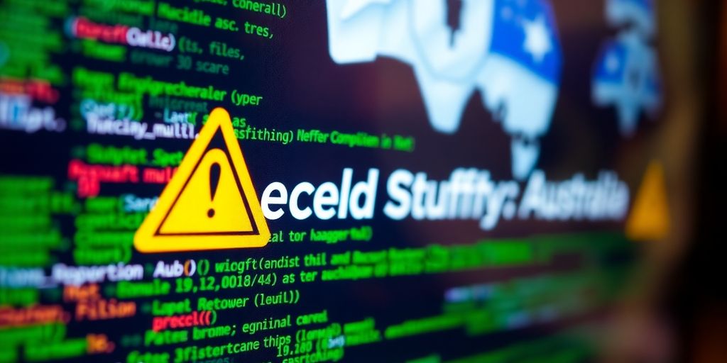 Computer code with security warnings related to hacking.