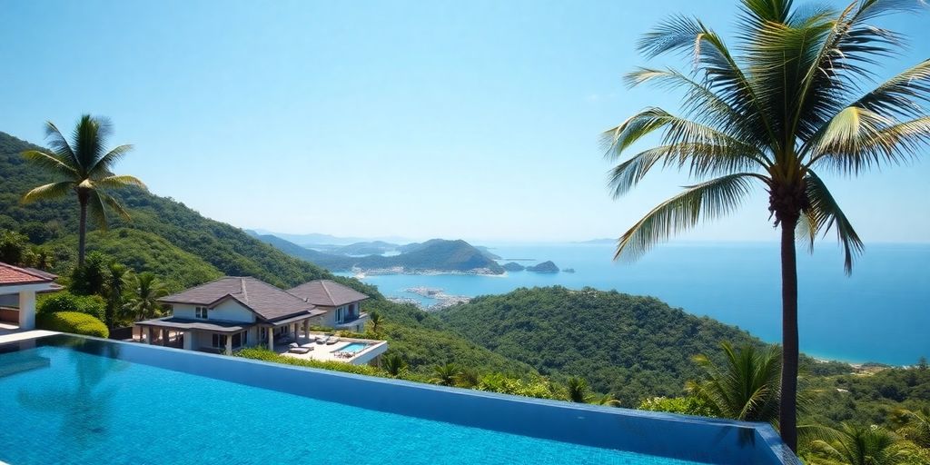Luxury Phuket villas with ocean views.