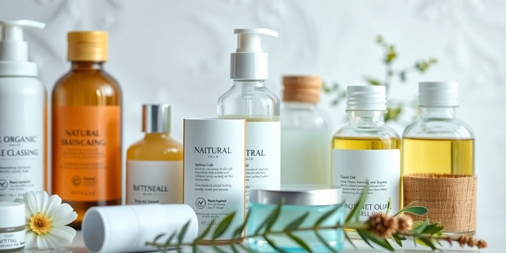 Natuurlijke verzorgingsproducten voor intieme hygiëne.