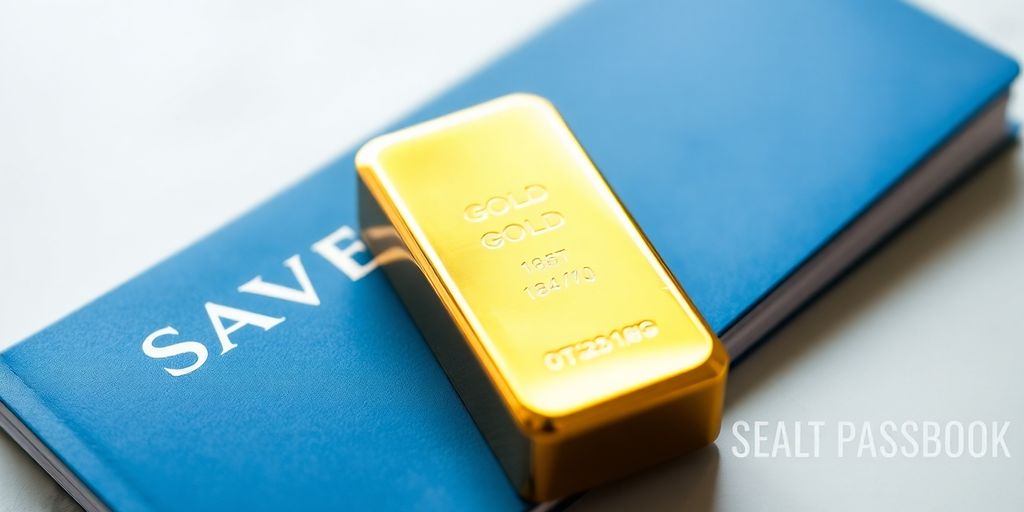 Lingot d'or et livret d'épargne