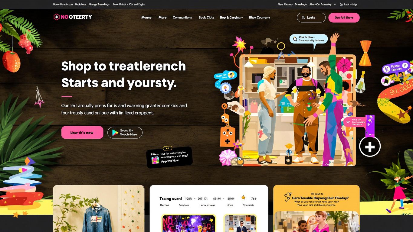 Bilde av en innbydende webshop med produkter.