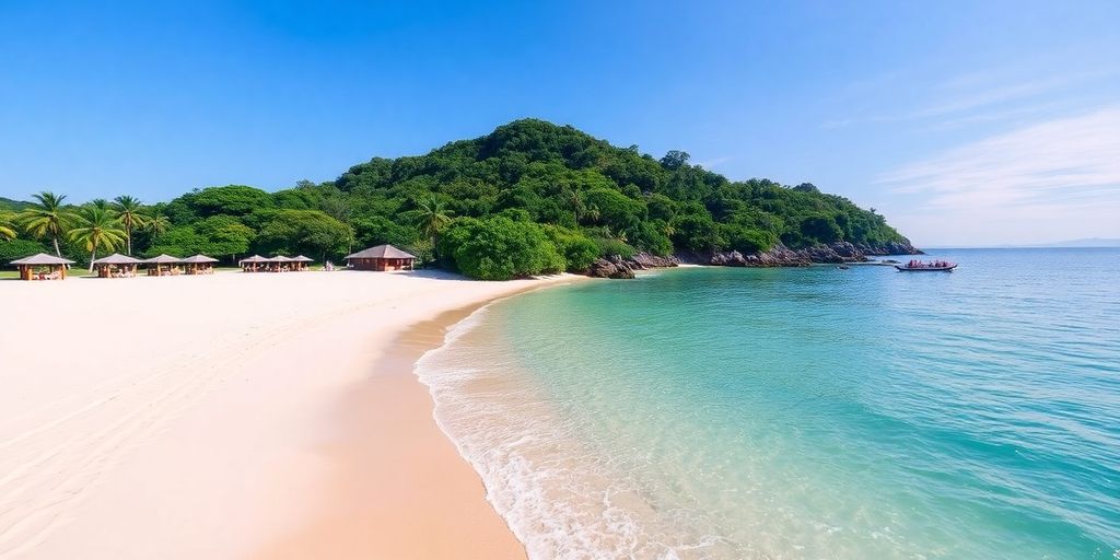 Scenic beachfront view of Kata and Karon in Phuket.