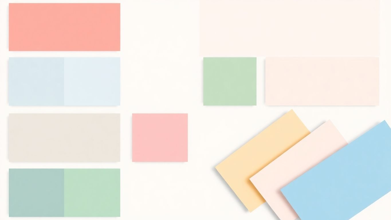 Fargepalett for logo design med myke toner.