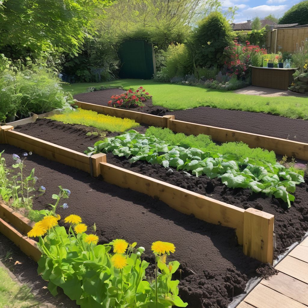 organic fertilizers in a UK garden