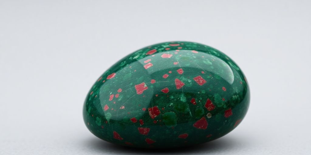 Immagine di un cristallo di eliotropio lucido.