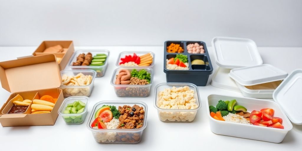 กล่องจัดเบรคหลากหลายแบบวางเรียงกัน