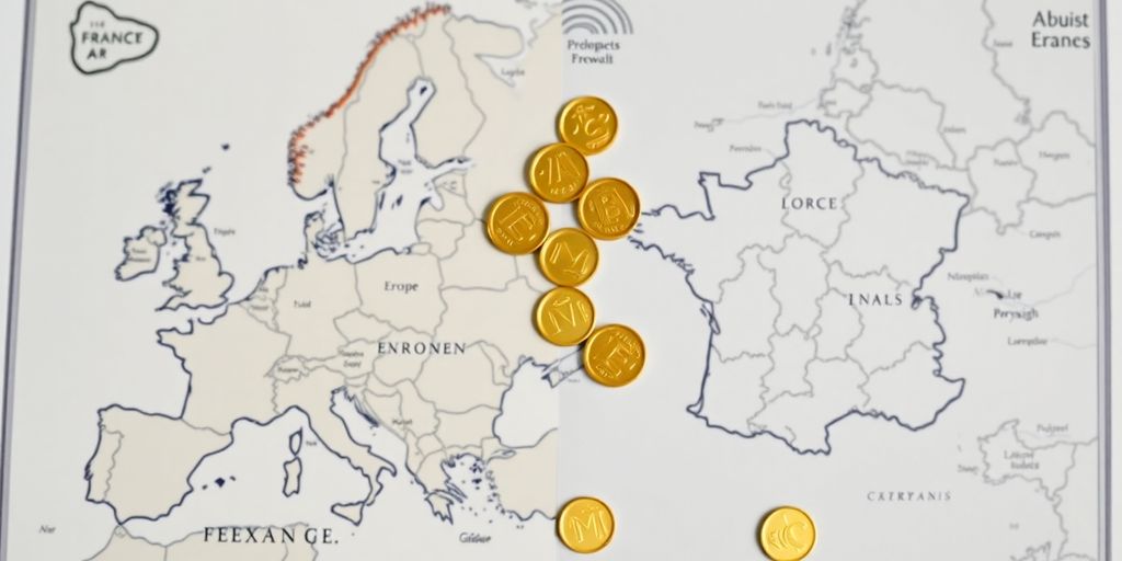 Carte Europe France argent
