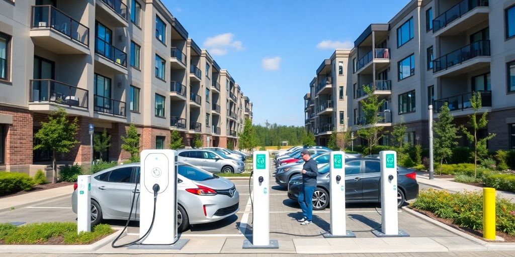 how have many apartment complexes delt with ev charging | AMPPAL