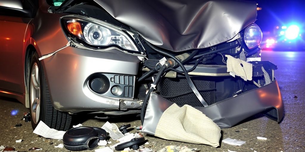 Véhicule accidenté en Saône-et-Loire