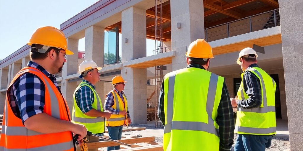Construction crew on Alpharetta job site.