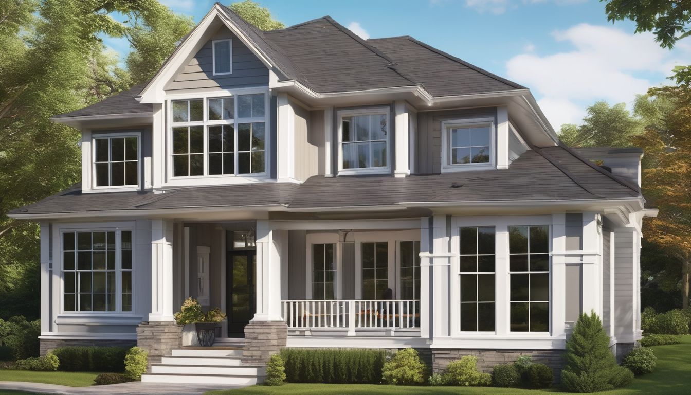 beautiful house with well-maintained window frames