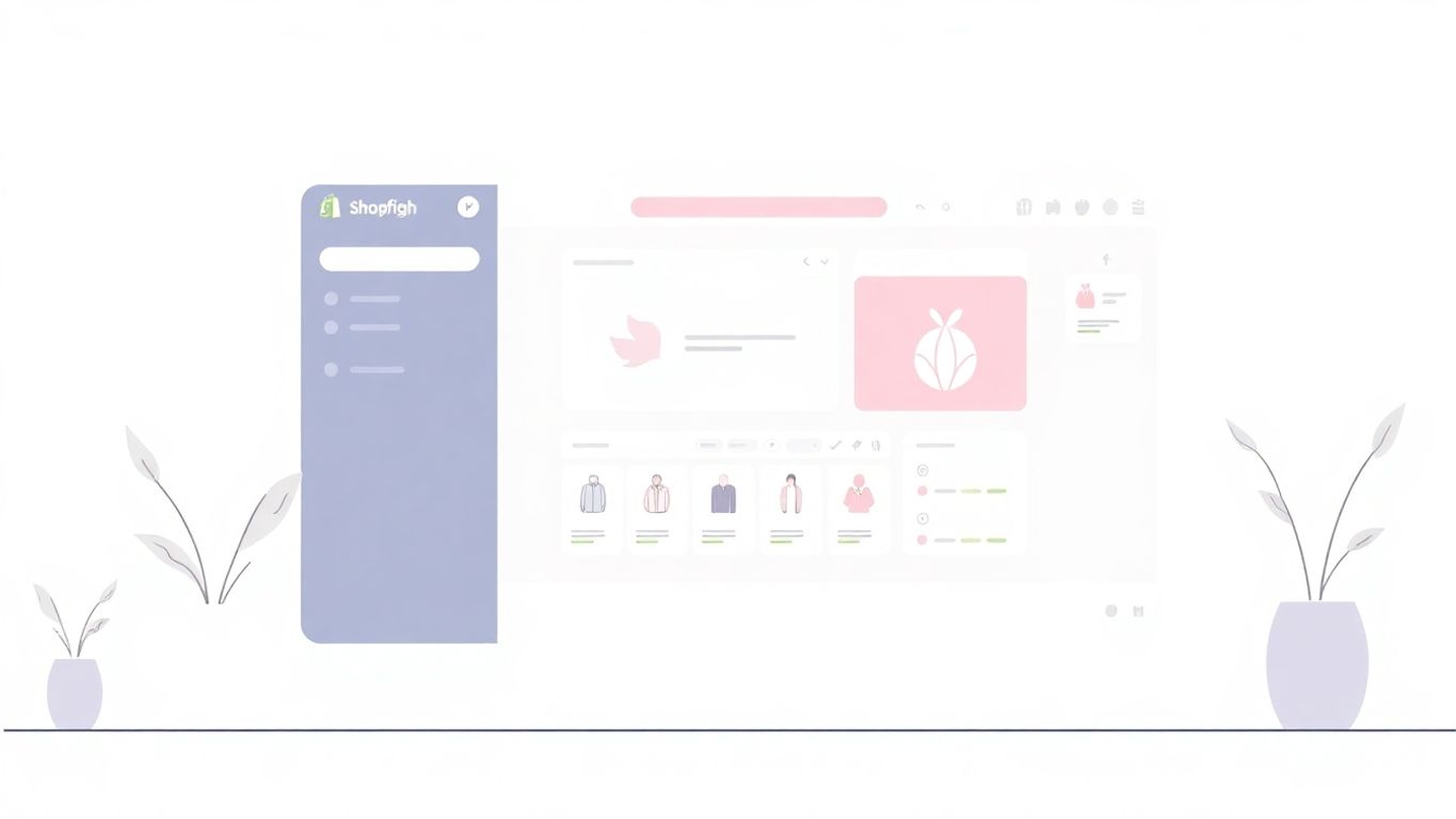 Moderne illustrasjon av e-handel grensesnitt.