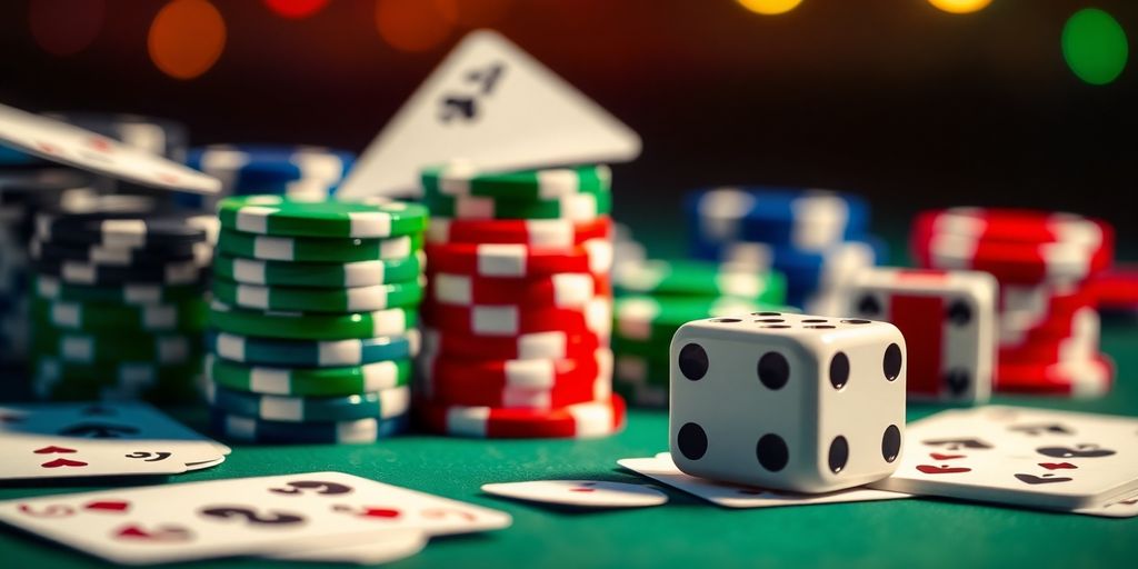 ภาพคาสิโนออนไลน์ ชิปไพ่สวยงาม เกมหลากหลายจาก Changplay88