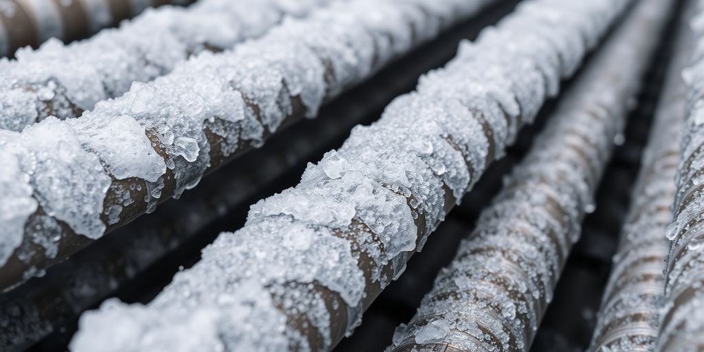 Refrigerador industrial con escarcha eliminada.