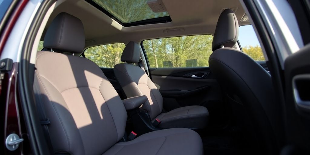 Interior of 2023 Nissan Rogue SV with comfortable seating.