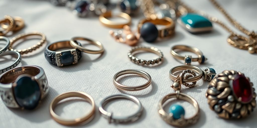 Bijoux d'occasion, bagues, colliers, boucles d'oreilles