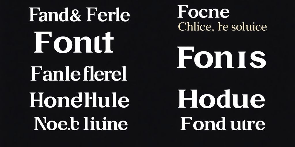 Website typography with responsive font scaling.