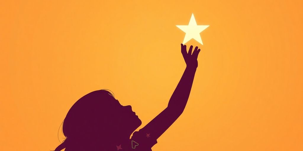 Child reaching for a star.