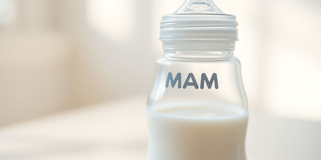A Melhor Mamadeira MAM para o Seu Bebê em 2025 4 Mamadeira MAM ergonomicamente projetada com bico de silicone macio
