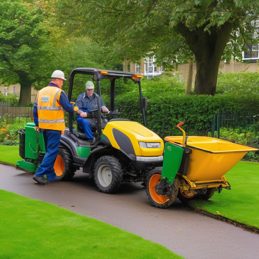 grounds maintenance workers in London park facing challenges