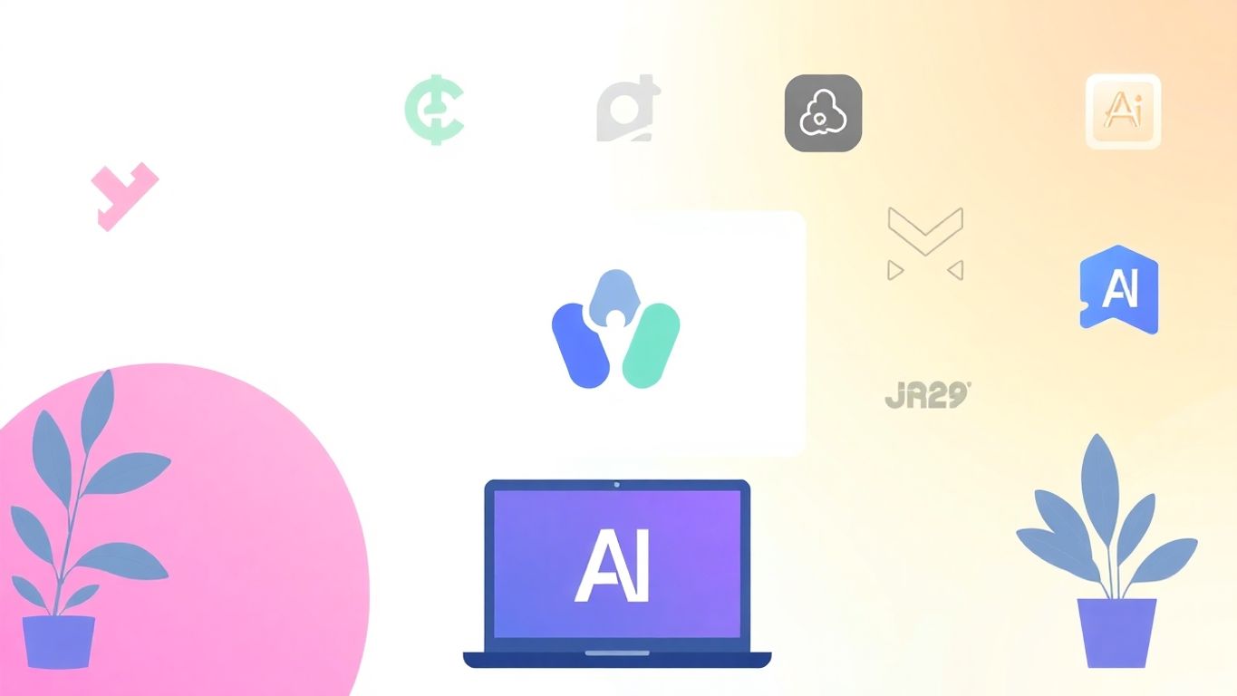 Illustrasjon av logo designverktøy.